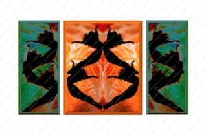 "Free" Triptych, © 2020 Marilyn E. Digital Media printed on Art Velvet Satin Paper (Wall Art)